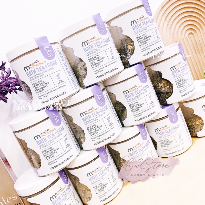 Trà Tắm + Ngâm Chân Thảo Dược Munchkin Milkmakers Bath Tea + Soak cho mẹ bầu và sau sinh