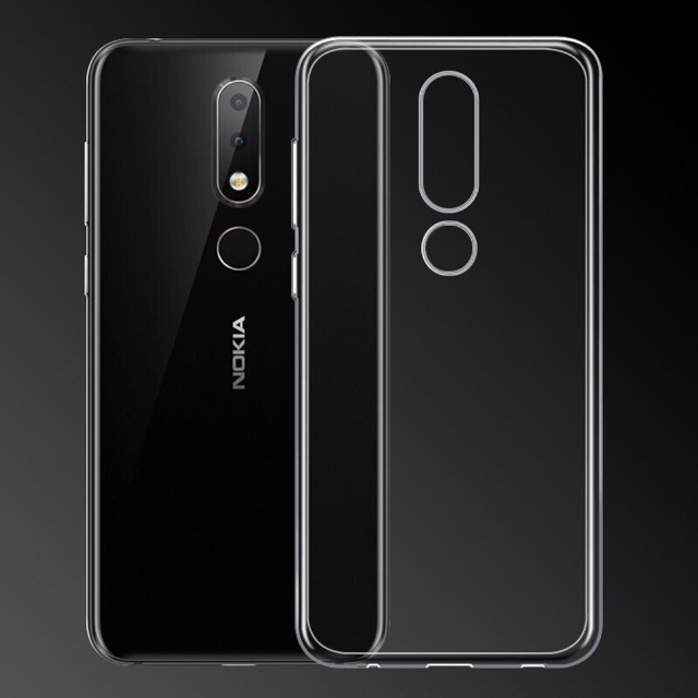 Ốp lưng Nokia X6 / Nokia 6.1 Plus / Nokia X5 / Nokia 5.1 Plus - Ốp lưng silicon trong suốt, ốp lưng vân da auto Focus