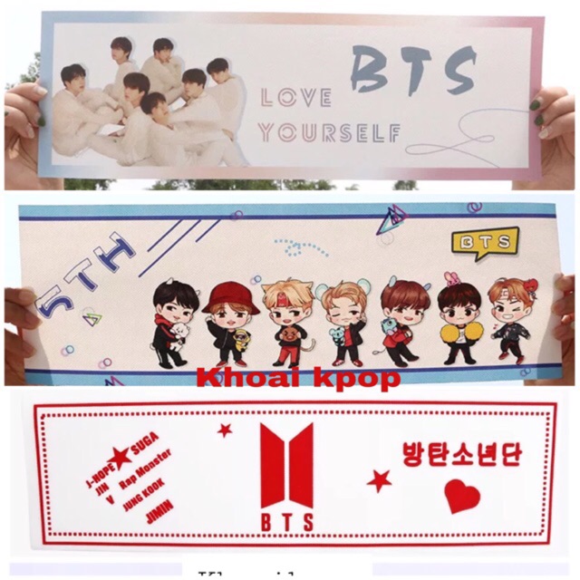 [Có sẵn] Banner vải BTS Love Yourself Tear
