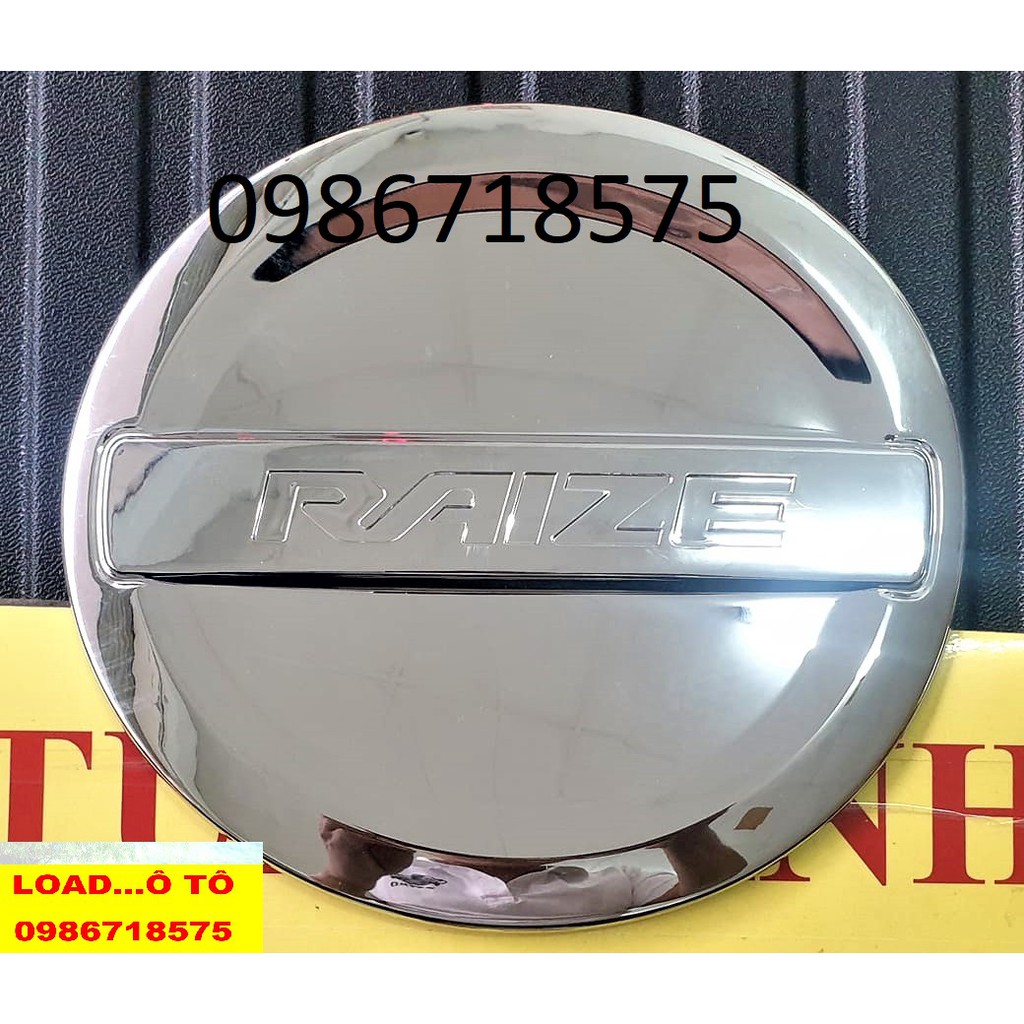 Ốp Nắp Bình Xăng Xe Toyota Raize 2022-2021 Mẫu Nhựa ABS Mạ Crom Sáng Bóng