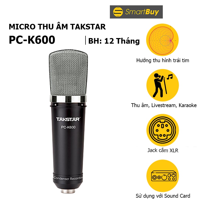 Micro Takstar PC - K600 - Hàng chính hãng
