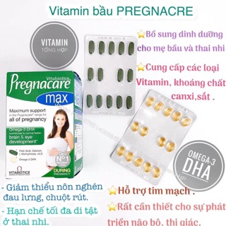 Vitamin bầu Pregnacare Max