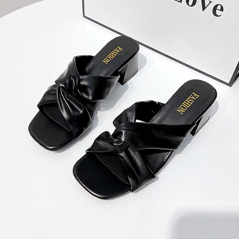 Tikp Dép Cao Gót Tikp Hở Mũi Thời Trang Cho Nữ Size 34-40