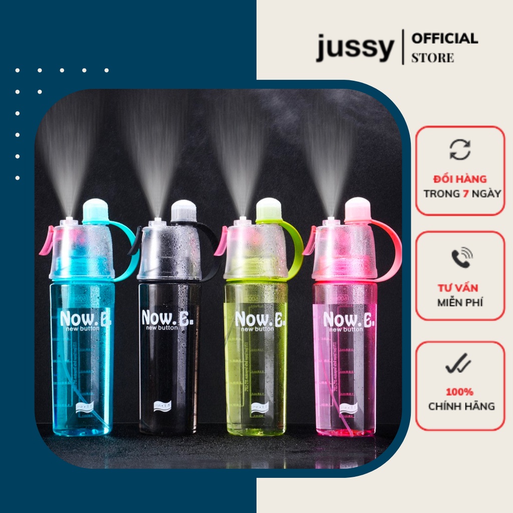 Bình Đựng Nước Phun Sương Đa Năng Size 600Ml Kiểu Dáng Bình Nước Thể Thao Chất Liệu An Toàn Cho Chọn Màu