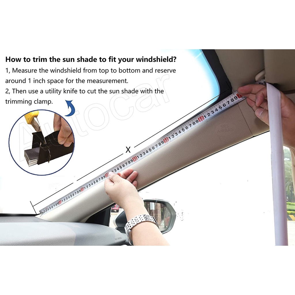 Tấm Che Nắng 99% Chống Tia UV Có Thể Thu Gọn Cho Xe Hơi