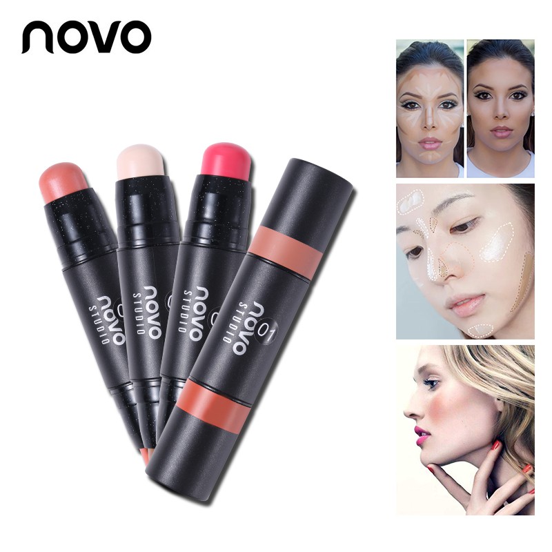 Má hồng dạng thỏi 2 đầu NOVO Texture Silky | BigBuy360 - bigbuy360.vn