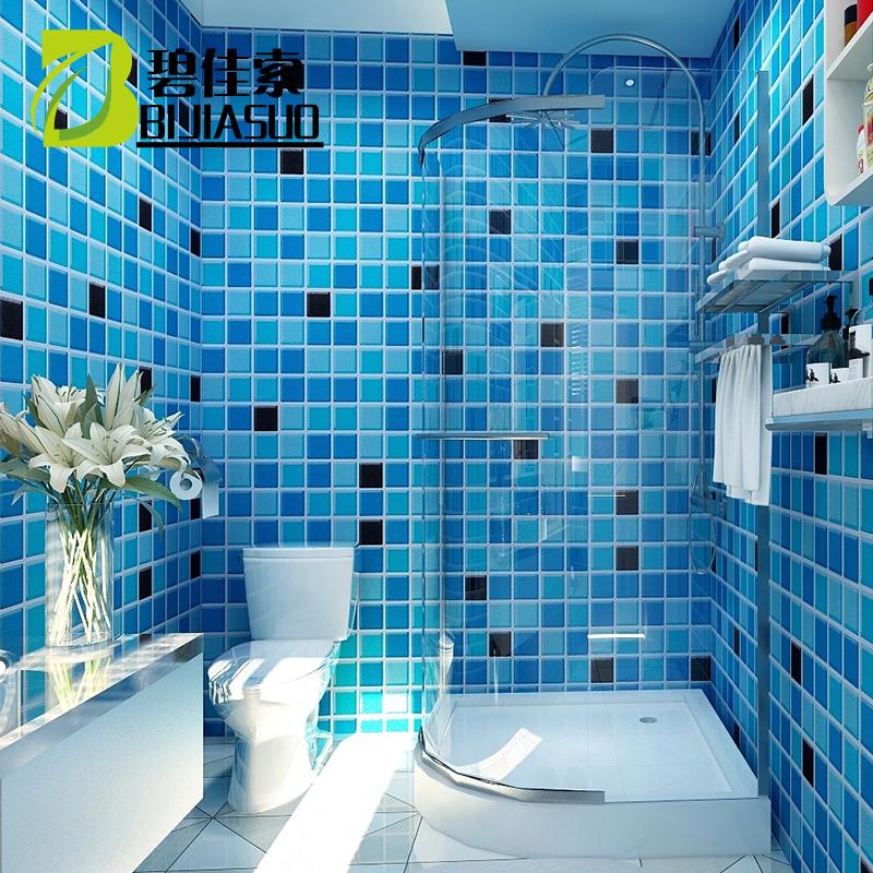 Giấy Dán Tường Tự Dính Chống Nước Họa Tiết Gạch Mosaic Trang Trí Nhà Tắm