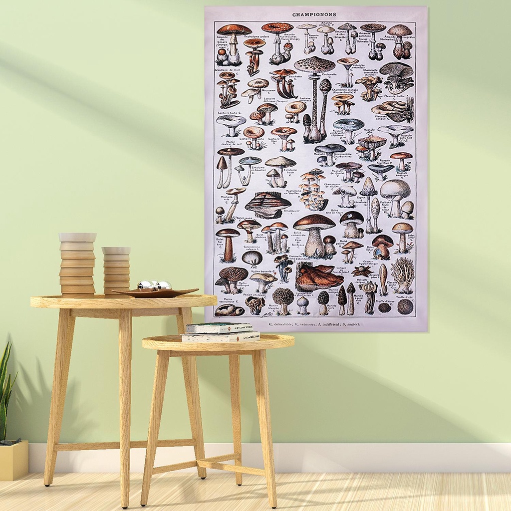 KUNHEV Thảm Treo Tường Họa Tiết Hoa Mẫu Đơn Phong Cách Vintage