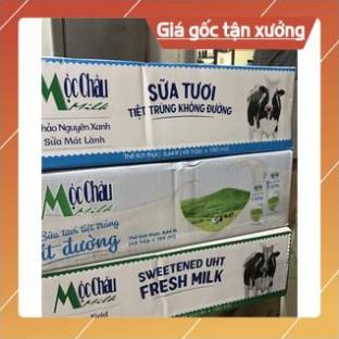 [ICLN9 giảm 5K cho đơn hàng 50k]  Vỉ sữa 4 hộp Mộc Châu To 180ml (48h/thùng)