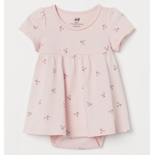 [Deal Sốc] [Giảm Giá] Váy H&M Bodysuit Cotton Organic Size (6-9M 12-18M 2-3Y) HM JP