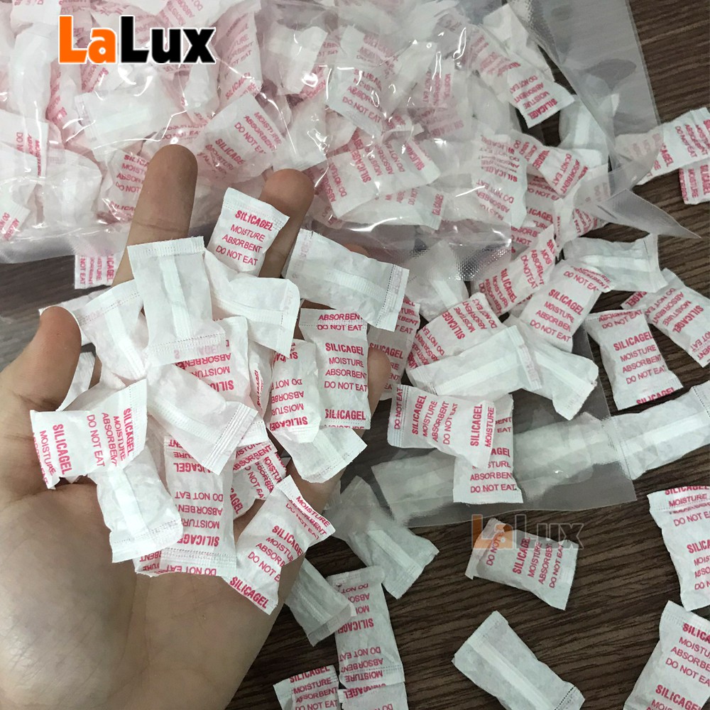 (500GR) Túi Chống Ẩm Mốc SILICA GEL - Túi Hút Ẩm Quần Áo, Giày Dép, Chống Ẩm Mốc Thực Phầm LALUX