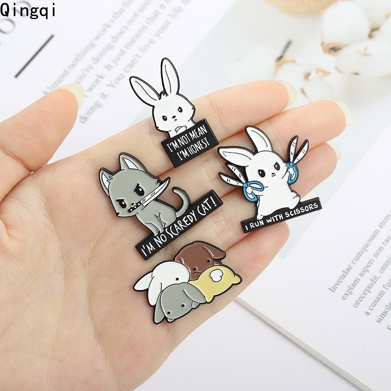 Ghim cài áo Miss Zoe họa tiết động vật hoạt hình ngộ nghĩnh tùy chọn