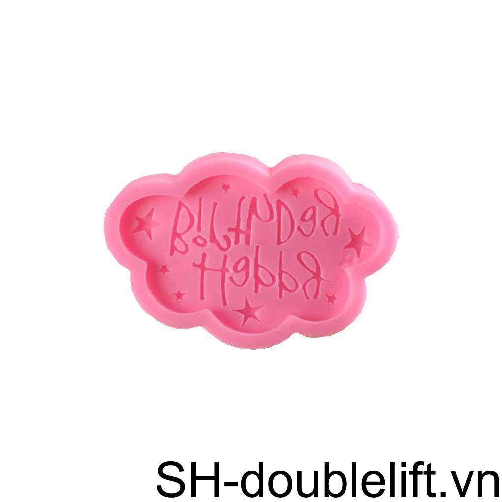 Khuôn Silicone Tạo Hình Chữ Happy Birthday Trang Trí Bánh DIY