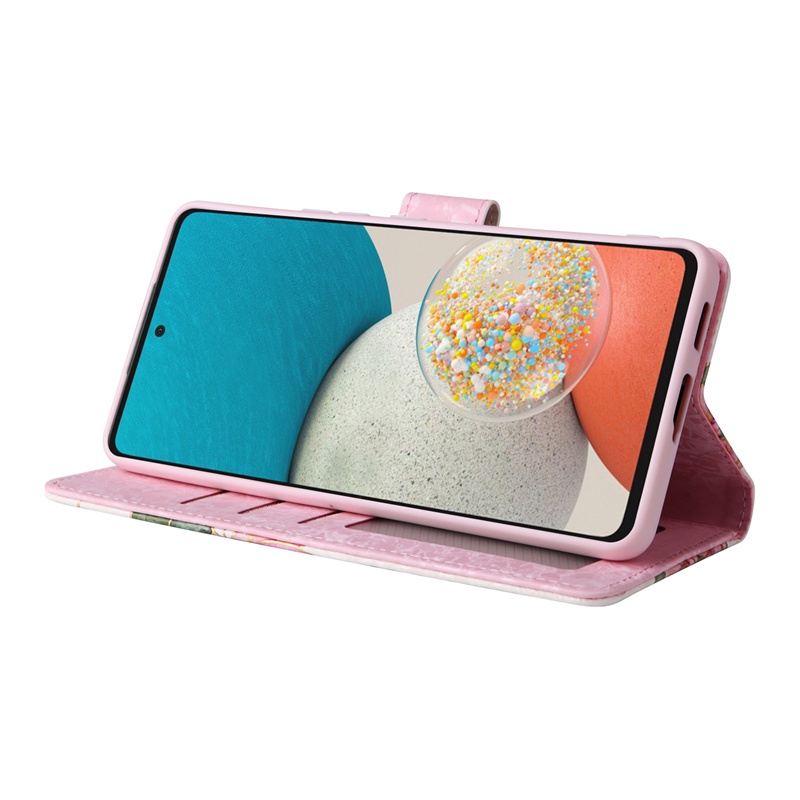 Sang Trọng Bao Da Điện Thoại pu Hình Hoa Cho samsung galaxy a05s a53 a33 a23 a24 a52 4g a52s m23 a13 5g a13 4g a14 4g a24 5g a14 5g Ốp