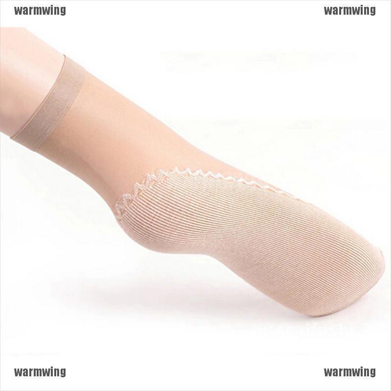 Set 5 Đôi Vớ Cotton Lụa Đế Cotton Chống Trượt Thời Trang Cho Nữ