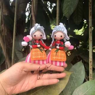 Búp bê len handmade mini