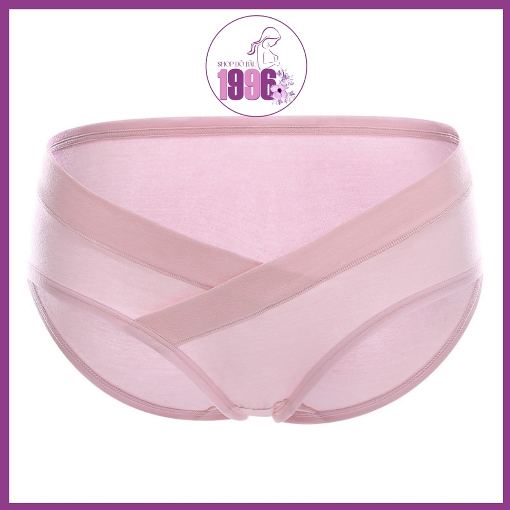 Quần lót bầu cạp chéo💖FREESHIP💖Quần lót vải cotton kháng khuẩn, đường vải ôm bụng dễ chịu 1996QL01 | BigBuy360 - bigbuy360.vn