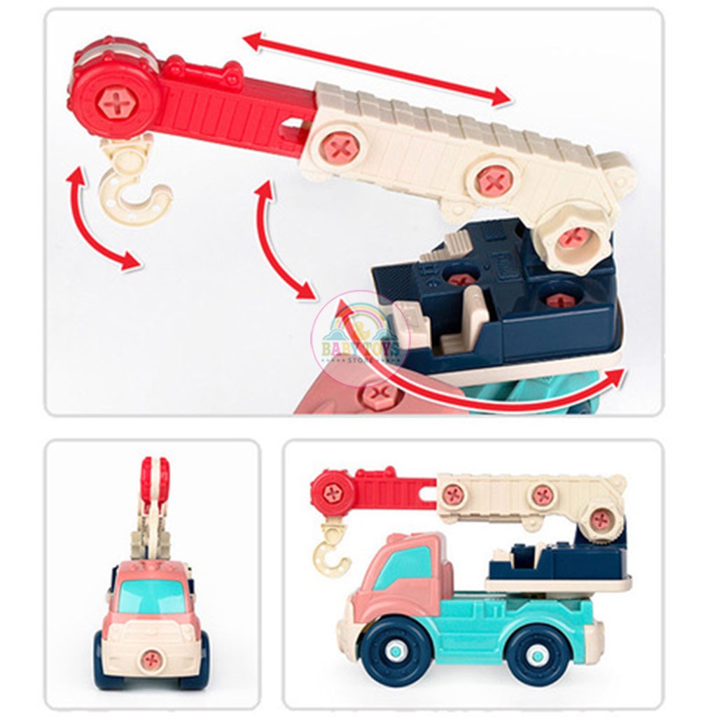 Xe Công Trình Tháo Lắp Kèm Bộ Sửa Chữa Cho Bé