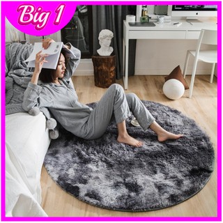 【Hình tròn 1m*1m】Thảm trang trí Thảm Lông Loang tròn Thảm Trải Sàn