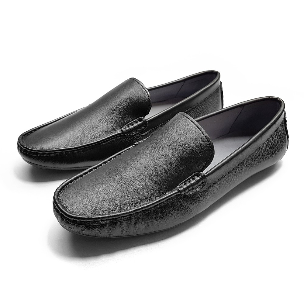 Xả Giá Gốc- Giày Lười Nam Da Bò Ý Lót Da Cừu Siêu Mềm VNXK GM66