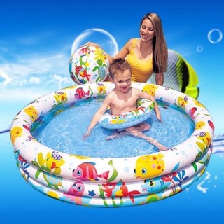 Bể phao 3 chi tiết hồ bơi cho bé