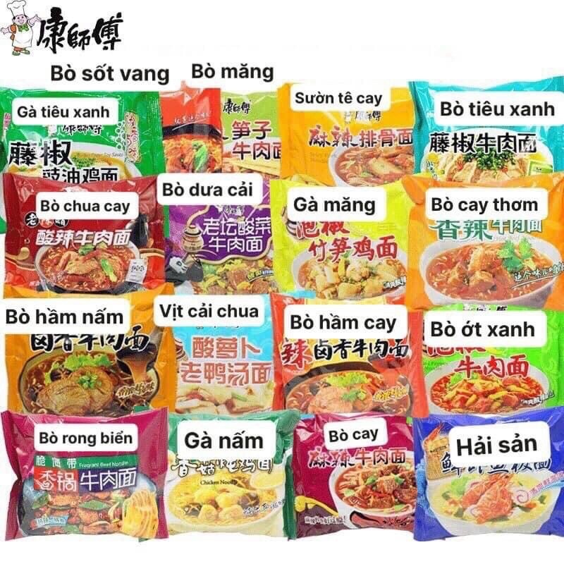 Mì Tôm Bò Dưa Chua Khang Sư Phụ