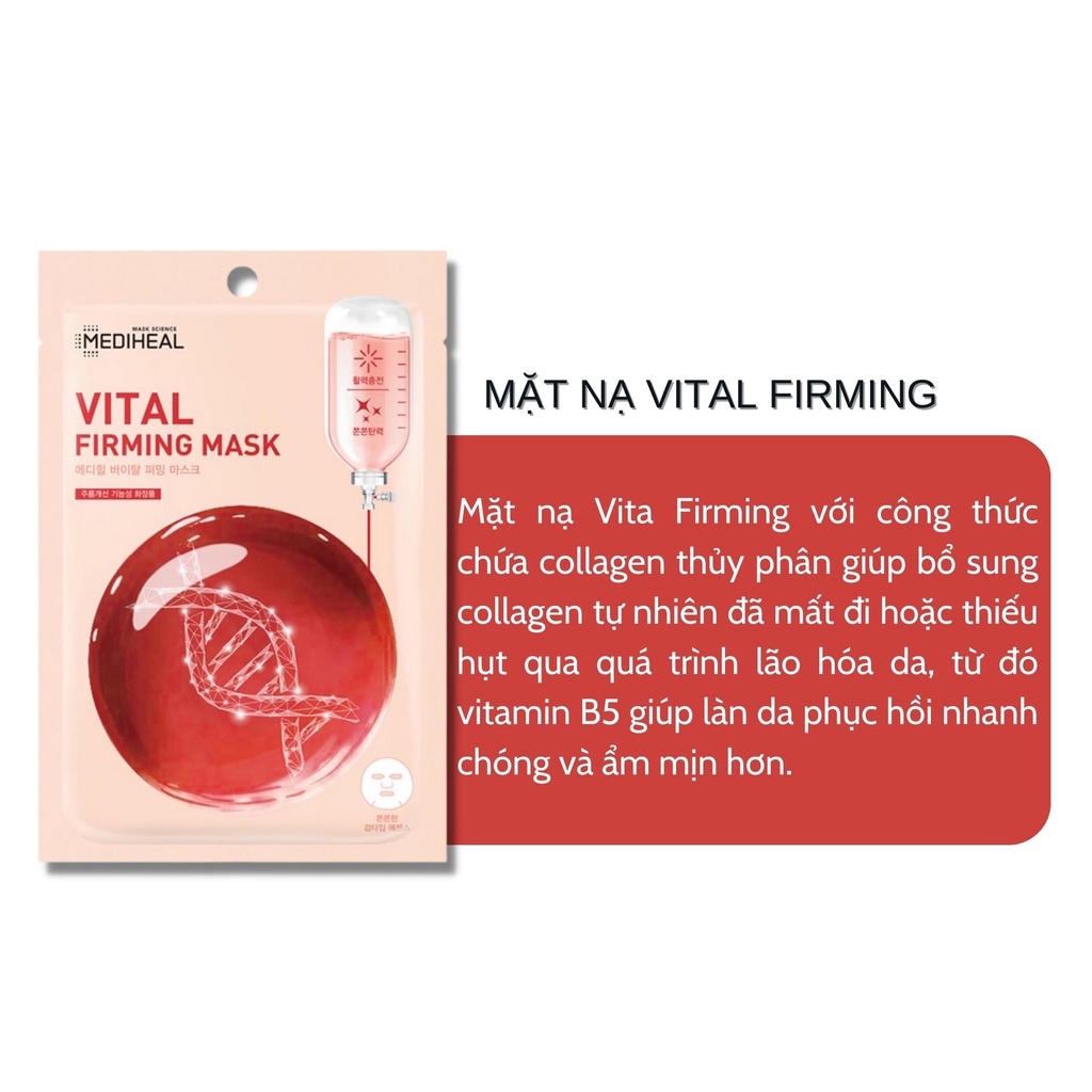 Mặt Nạ Mediheal Vital Firming Mask Làm Mịn Đều Màu Da 20ml - Mặt nạ |  TheFaceHolic.com