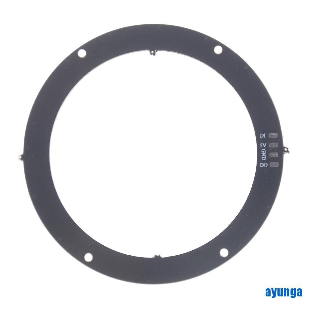 Vòng Đèn LED Ws2812b 5050 RGB 16Bit RGB + Điều Khiển Tích Hợp 68mm