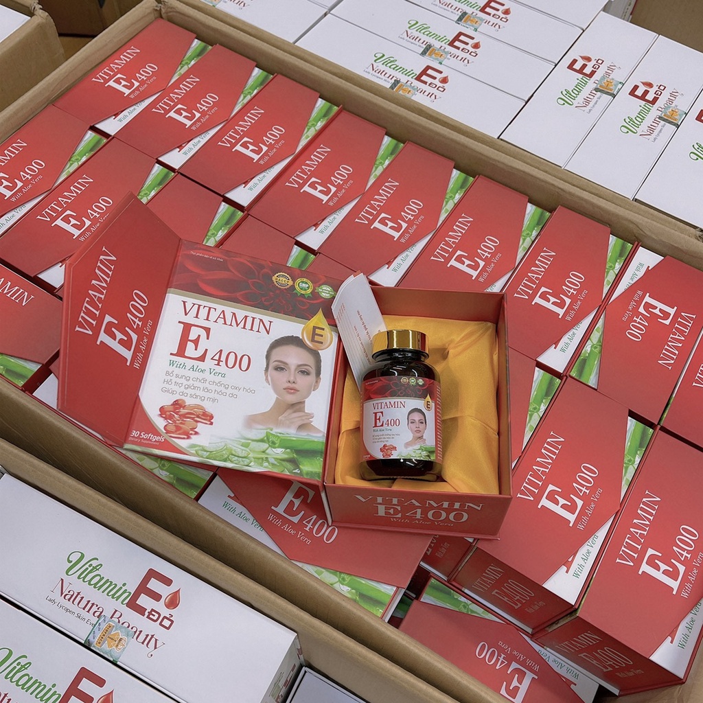 Viên uống đẹp da Vitamin E vitamin  giảm lão hóa, sáng mịn da