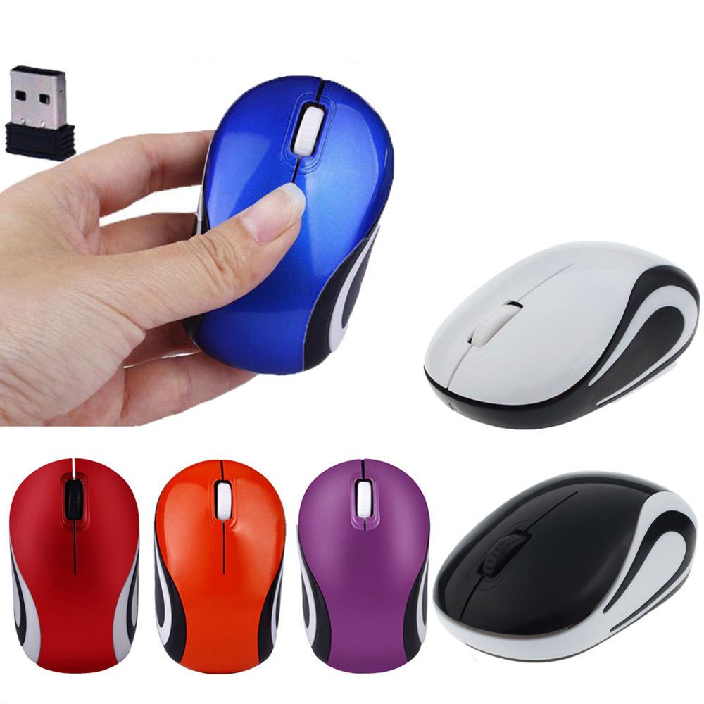 ☆YOLA☆ Durable Gaming Mice Mini Adjustable DPI Wireless Mouse New Optical Computer Peripherals Cordless 2.4GHz/Multicolor