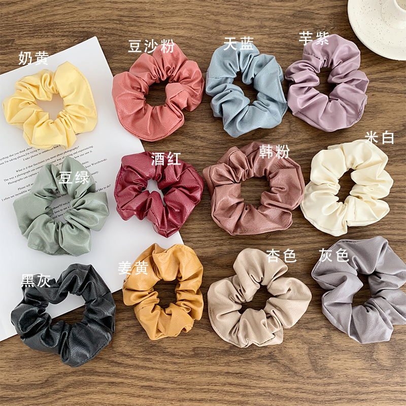 Dây buộc tóc da pu đơn giản d20102009