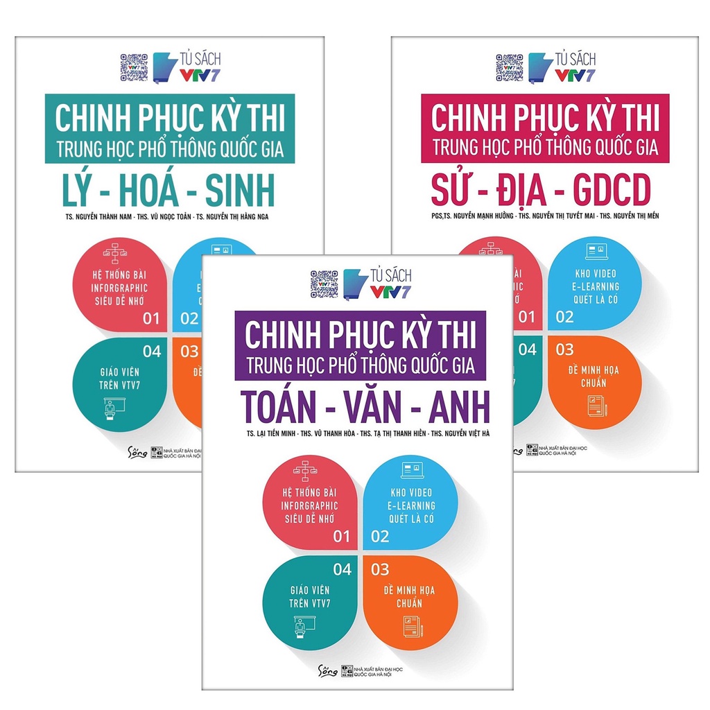 Sách - Combo Chinh Phục Kỳ Thi Trung Học Phổ Thông (Trọn bộ 3 cuốn)