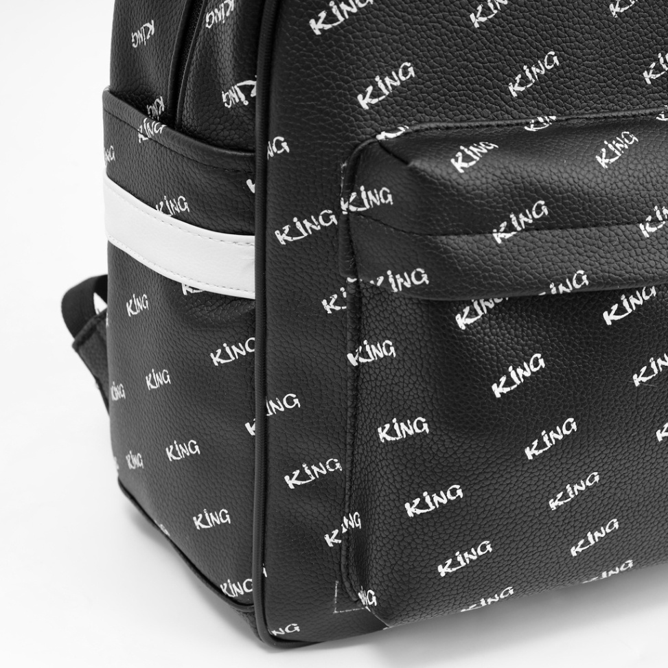 Balo Da Backpack Unisex Chống Nước Balo Backpack King 2-Màu Đen - Hàng mới về