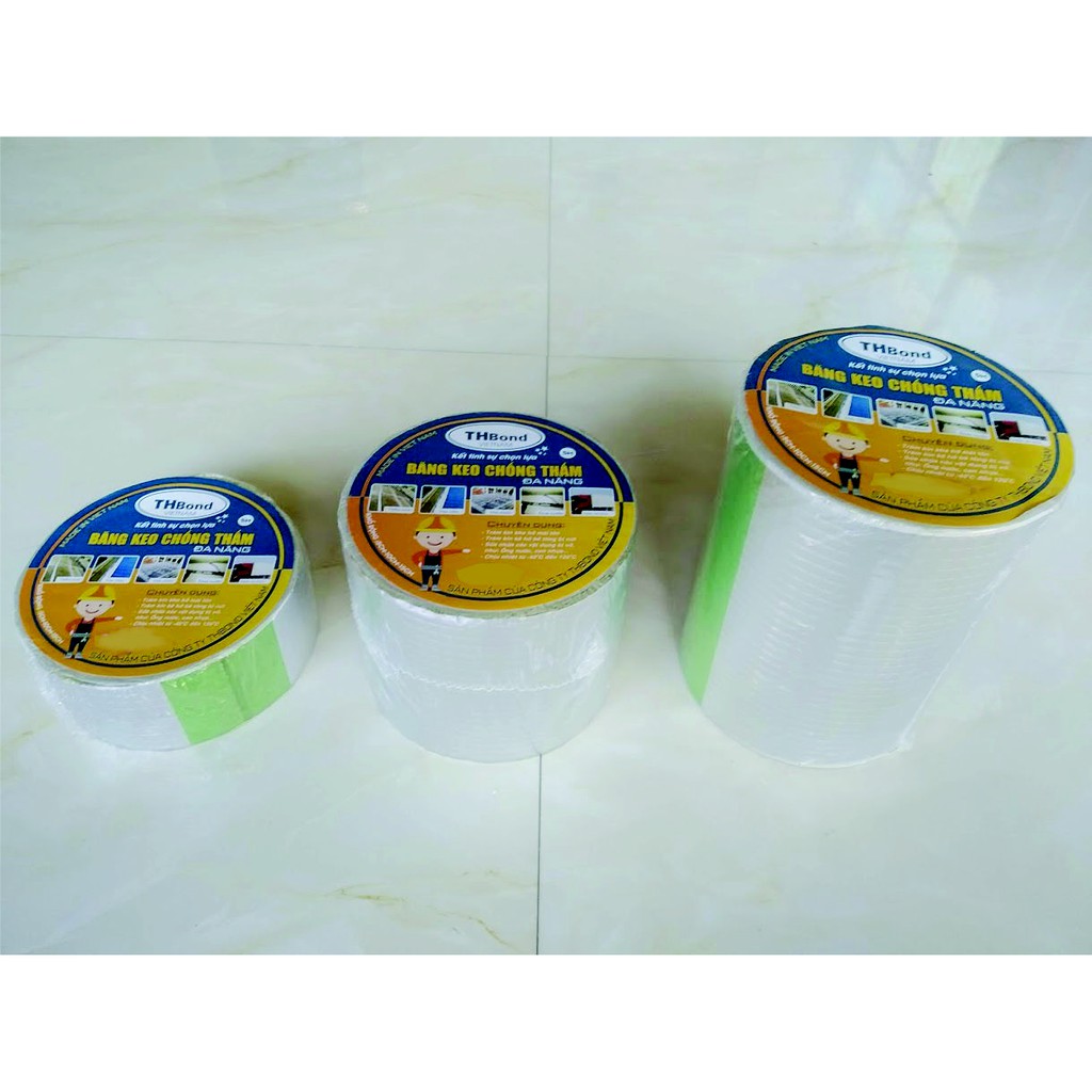 Băng Keo Siêu Dính Đa Năng - Dán trần nhà, dán tường, mái tôn chống thấm - Dán bể nước, ống nước, xô, chậu, bể bơi, phao