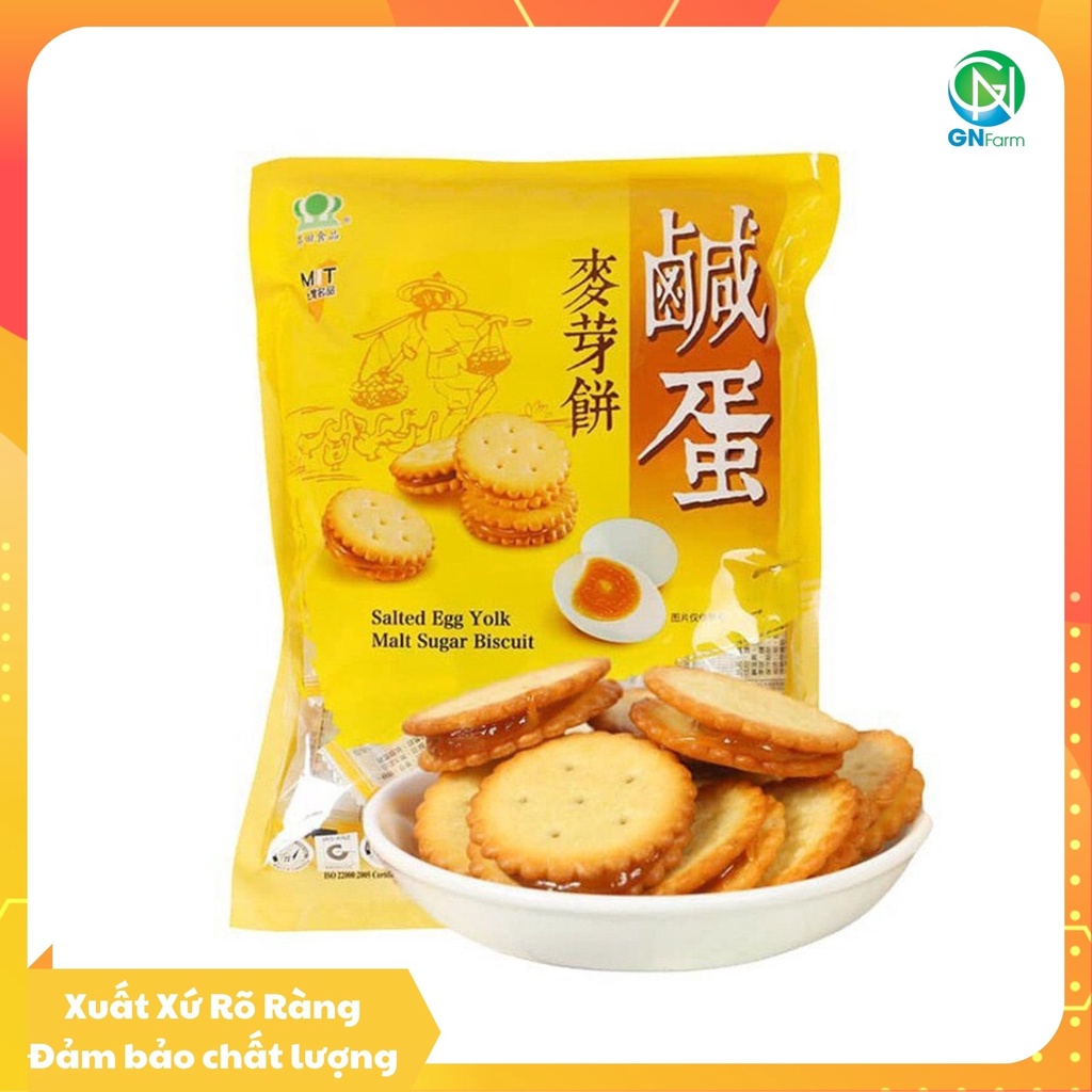 Bánh Quy Trứng Muối Đài Loan Hảo Hạng Thơm Ngon - Túi 180g/500g