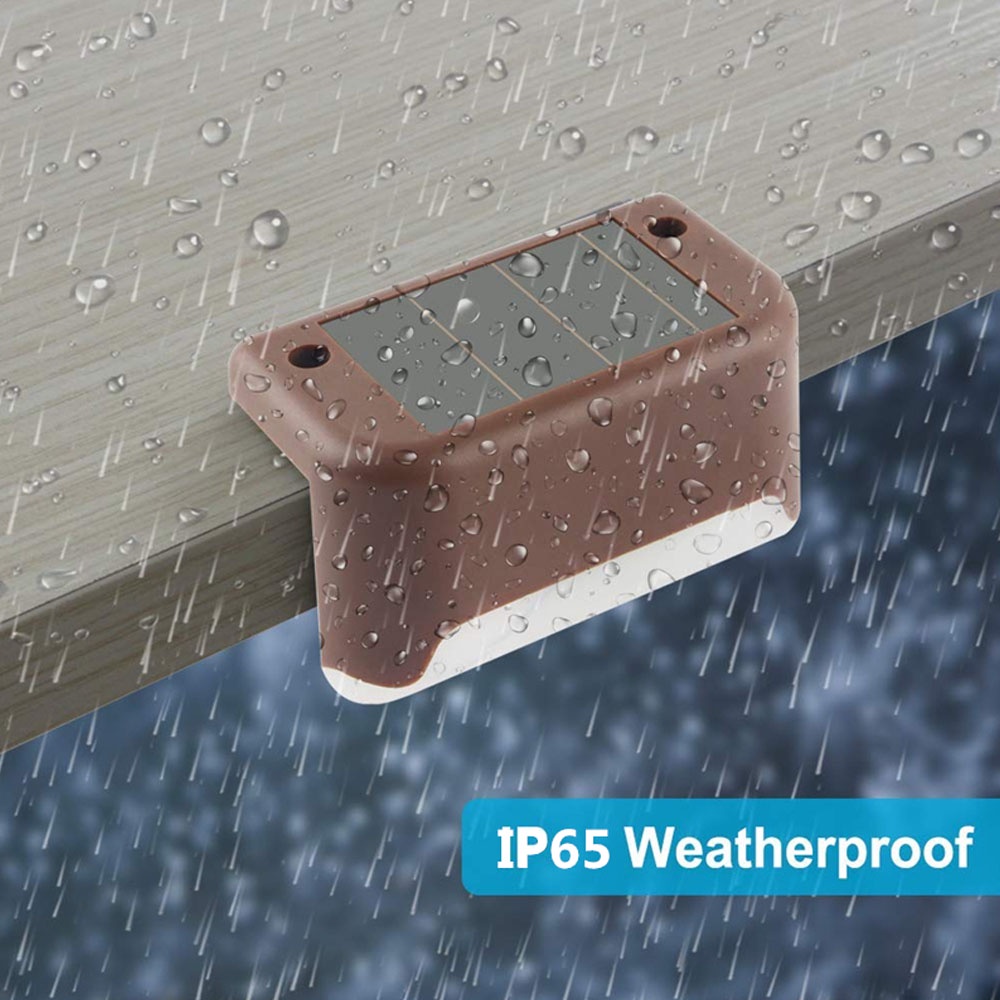 Đèn Led RGB năng lượng mặt trời chống thấm nước trang trí cầu thang ngoài trời