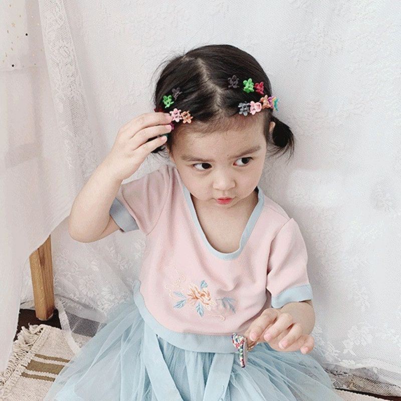 Combo 6 kẹp tóc càng  cua cực kì dể thương cho bé