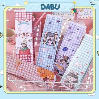 Hộp bút cô bé DABU chất poly siêu bền nhiều mẫu dễ thương
