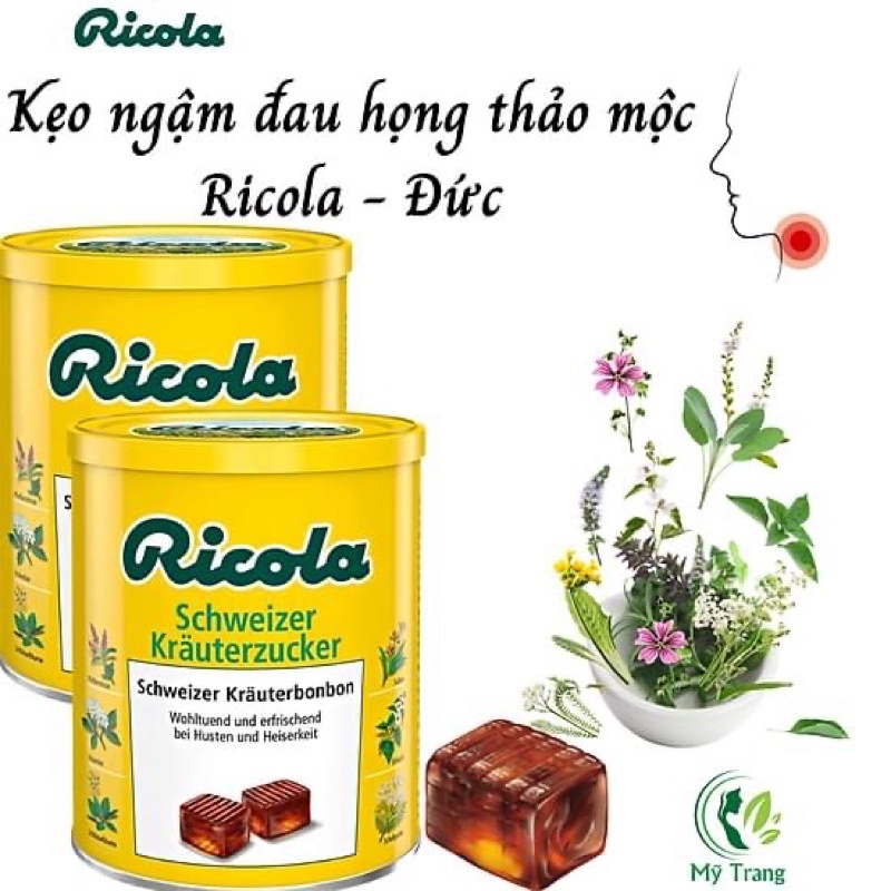 KẸO NGẬM RICOLA ĐỨC LỌ 250G