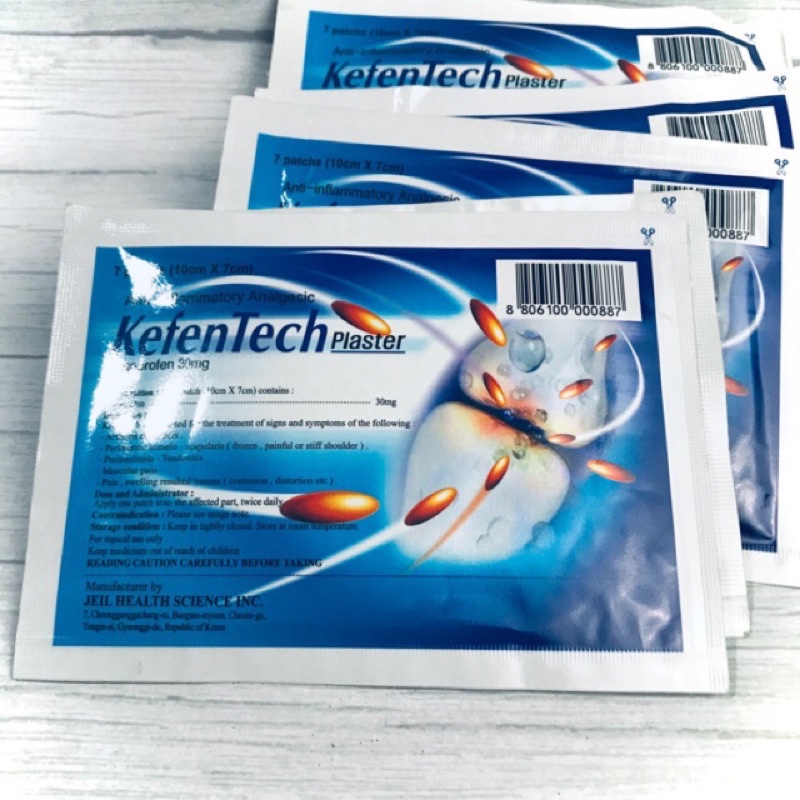 Miếng dán đau nhức xương khớp KEFENTECH (bịch 7 miếng)