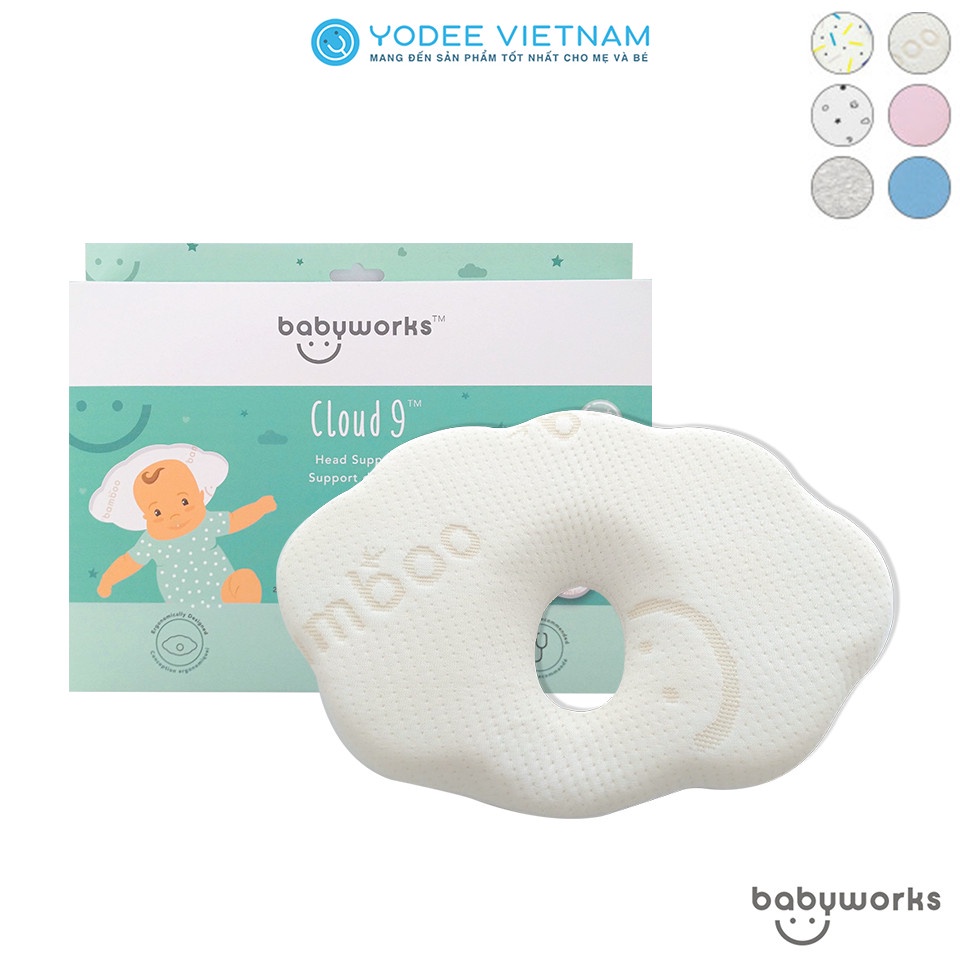 Gối chống bẹt đầu BABYWORKS từ Canada