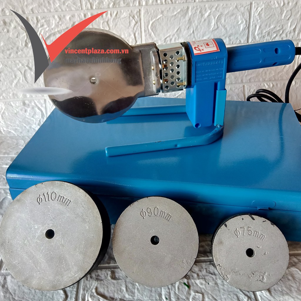 Máy hàn ống PPR 1500W , 75-90-110 , DOWELD, máy hàn ống nước nóng bàn gia nhiệt phản quang chống kết dính