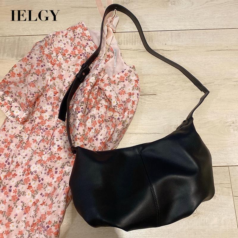 Túi xách IELGY xếp ly thiết kế tối giản thời trang cổ điển cho nữ