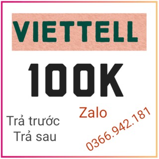 Thẻ Viettel 100K