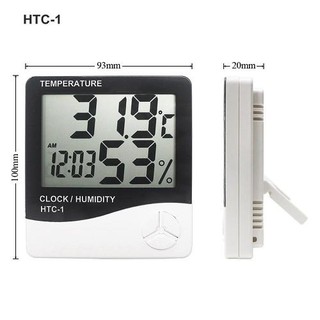 Đồng hồ đo nhiệt độ độ ẩm để bàn HTC1