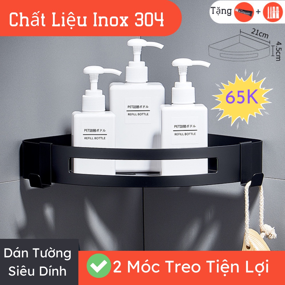 Kệ Nhà Tắm Inox, Kệ Để Đồ Nhà Tắm Dán Tường Phong Cách Hiện Đại ATILA SHOP