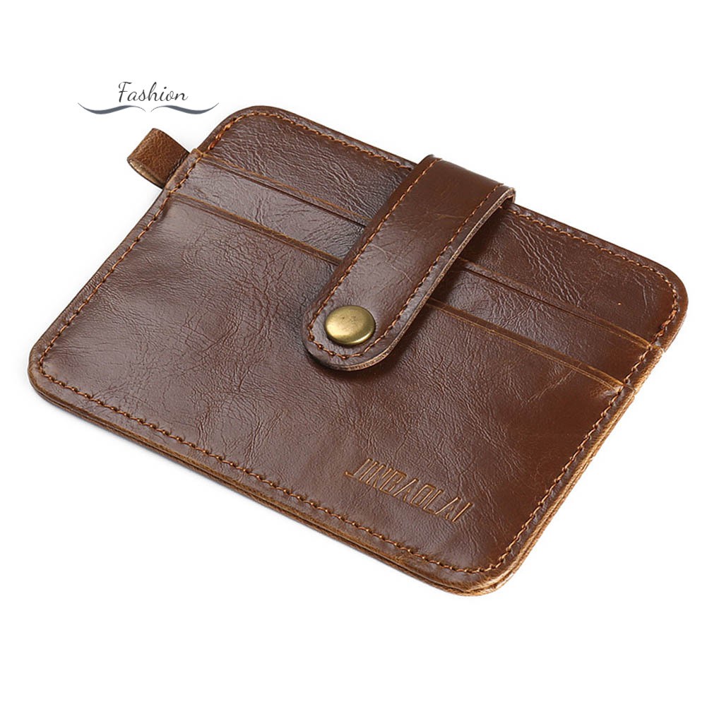 Ví da PU đựng thẻ mini cho nam