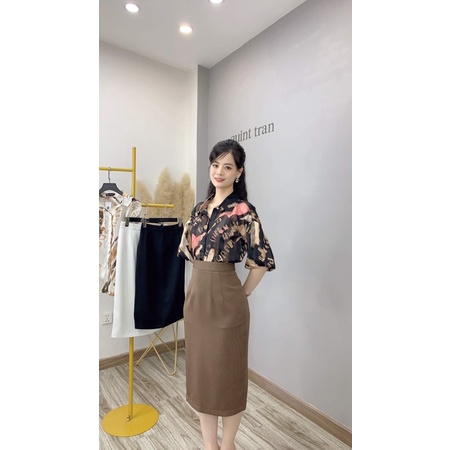 Chân váy bút chì trơn