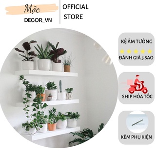 COMBO 3 thanh ngang kệ treo tường Rộng 60cm x sâu 15cm màu trắng