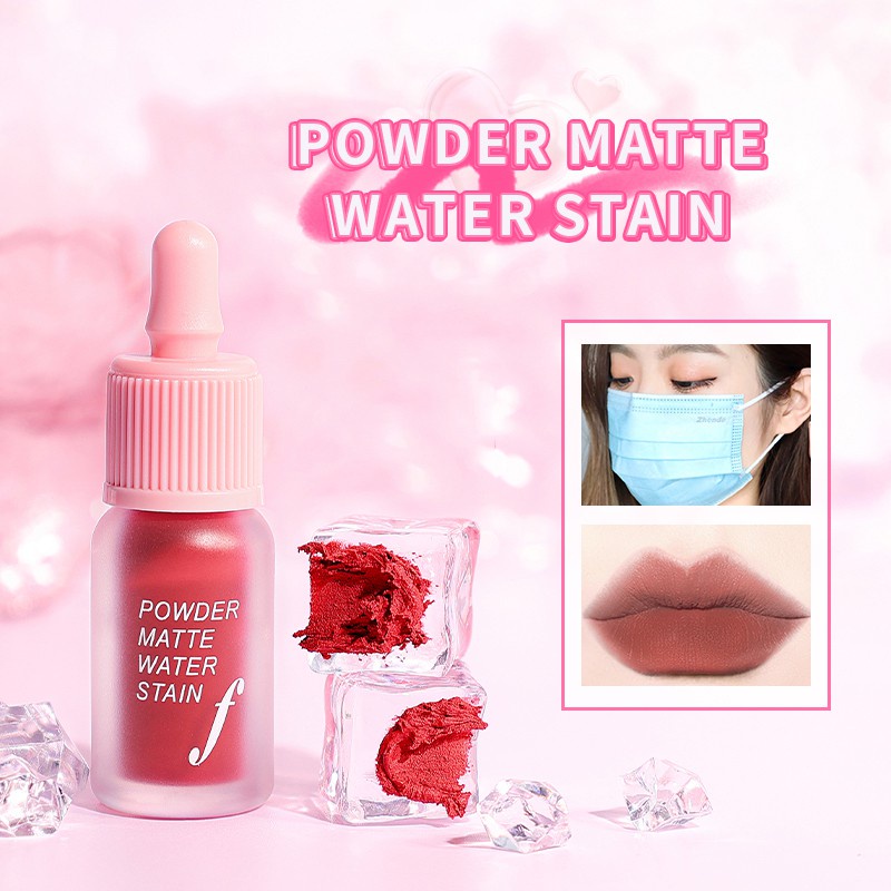 [Hàng mới về] Son kem trang điểm dạng lỏng màu lì chống thấm nước lâu trôi không dính ly thiết kế hình chai rượu độc đáo
